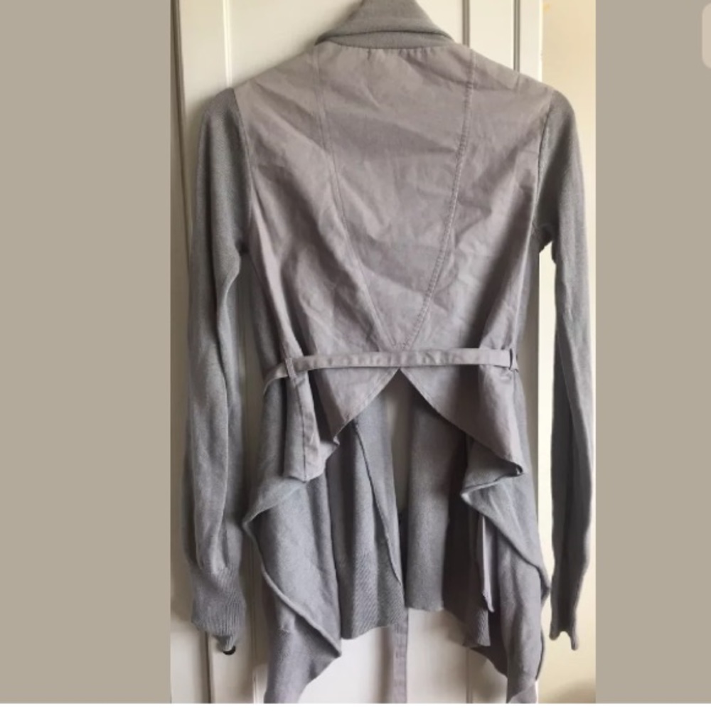 Nicholas K Free People Draped Gray Cardigan - Picture 2 of 7